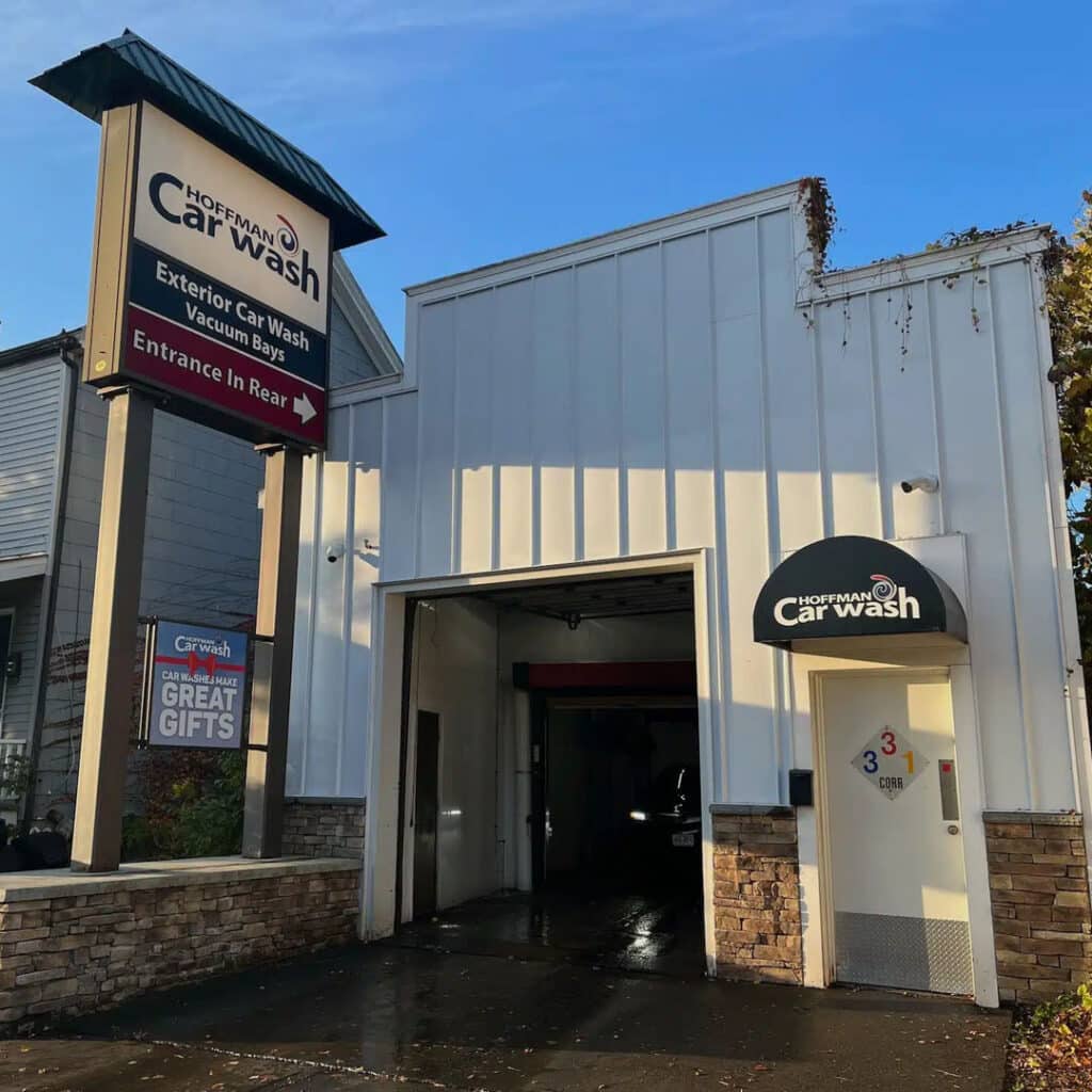 Photo of the exit of the Hoffman Car Wash location at 590 Central Ave, in Albany, NY
