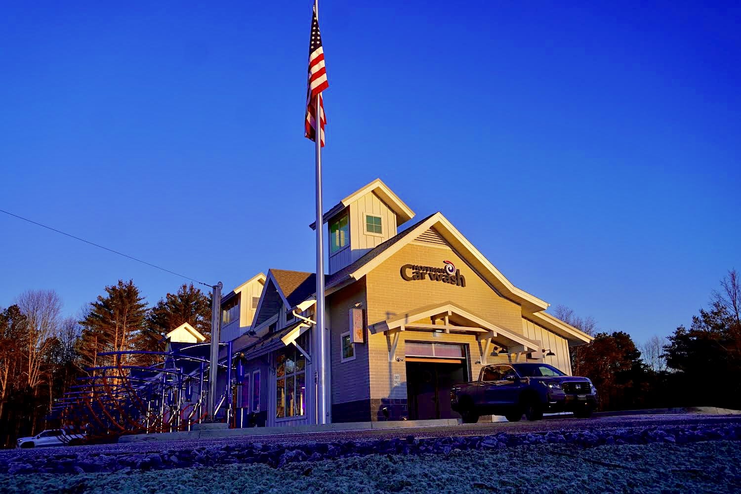 Photo of the exterior of the Hoffman Car Wash location in Moreau, NY