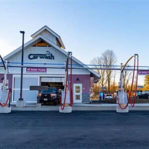 Exterior of the Hoffman Car Wash location in Glens Falls
