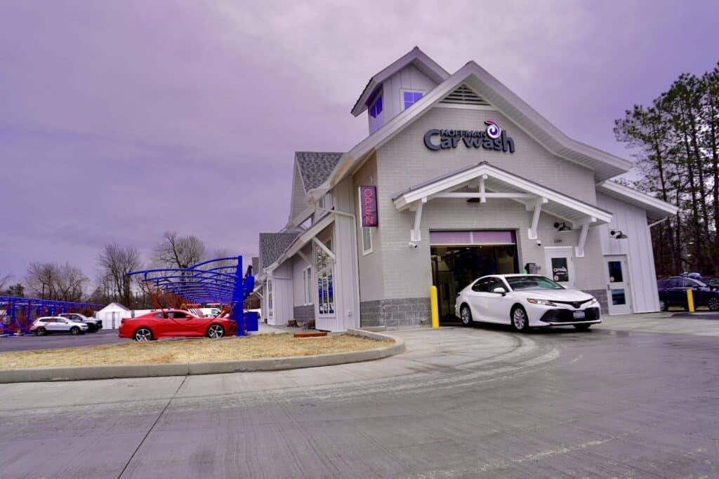 Photo of the exterior of the Hoffman Car Wash location in Halfmoon